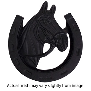 Horse Door Knocker - 5.25" - Weathered Black