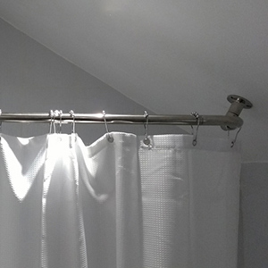 Eaves Sloped Ceiling Shower Rod