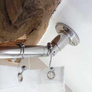 Partial Sloped Ceiling Shower Rod