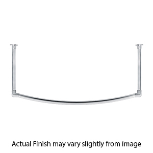72" Suspended Curved Rod - Double Ceiling Support