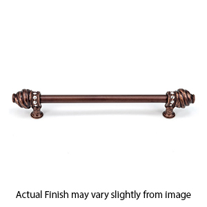 855 - Cache - 6" cc Long Pull w/Crystals - 1/2" Bar
