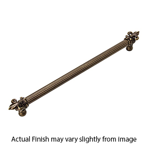 5710 - Charlemagne - Fleur De Lys 6" Long Pull - 5/8" Bar