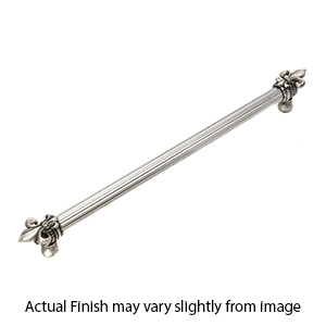 5711 - Charlemagne - Fleur De Lys 9" Long Pull - 5/8" Bar