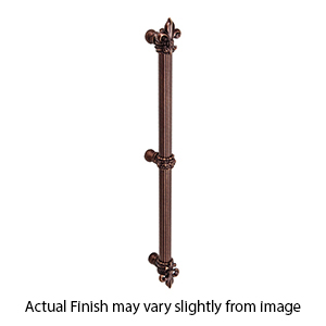 5712 - Charlemagne - Fleur De Lys 12" Appliance Pull - 5/8" Bar