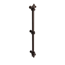 605 - Charlemagne - Fleur De Lys 18" Appliance Pull - 1/2" Bar