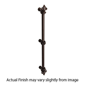 605 - Charlemagne - Fleur De Lys 18" Appliance Pull - 1/2" Bar