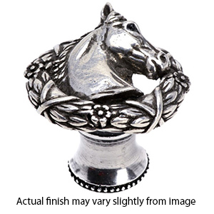 8001 - Ranch Living - Horse in Laurel Leaf Wreath Knob (Right)