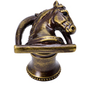 8003 - Ranch Living - Horse in Stirrup w/Strap Knob (Right)