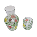 Casafina - Clear Carafe w/Cup - Roses Design