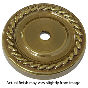 Period Brass - 1-5/8" Rope Cabinet Knob Rosette
