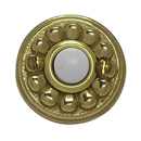 Beaded Doorbell Button - Polished Brass