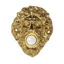 King Richard Doorbell Button - Polished Brass