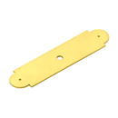 4" Knob Backplate - Polished Brass