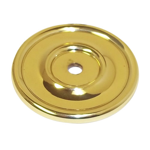 Knob Backplate Polished Brass