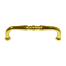 Baldwin Colonial Cabinet Pull - 3 1/2" - Polished Brass