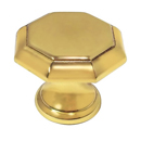 Baldwin - 1 1/8" Octagonal Knob - Polished Brass