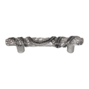 Emenee - 3" cc Hammered Pull - Antique Matte Silver