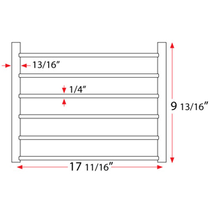 Dekkor Towel Rack - Brushed Stainless Steel