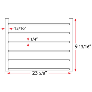 Dekkor Towel Rack - Brushed Stainless Steel