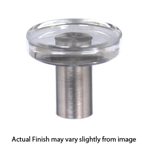 43000 Series - Disc Crystal Knob - Stainless Steel Base
