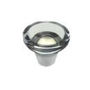 38000 Series - Clear Crystal Knob - Stainless Steel Base
