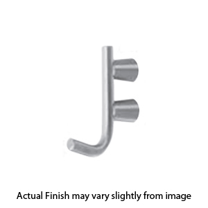 1012 - 3 3/8" Double Hook - Brushed Stainless Steel