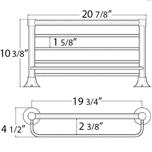 Contemporary Series - Towel Shelf