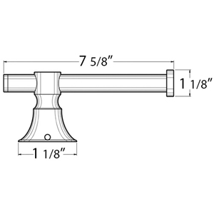 88STPH - Contemporary Series - Single Post Tissue Holder