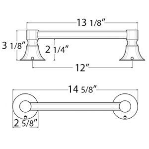 88TB12 - Contemporary Series - 12" Towel Bar