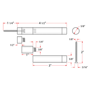 Extendable Baseboard Door Bumper