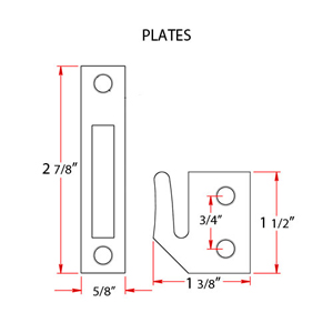 Window Lock/ Casement Fastener - Small