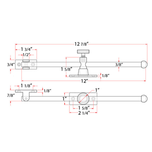 Heavy Duty Casement Stay Adjuster