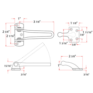 4" Security Door Guard