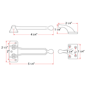 5.25" Security Door Guard