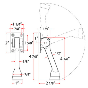 Kickdown Holder - 4 3/8"