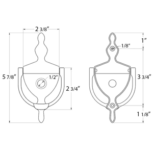 Door Knocker w/ 180 Degree Viewing Angle