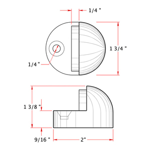 Low and High Profile Dome Stops