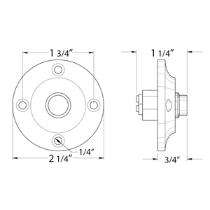 Round Door Bell Button