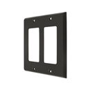 Beveled Edge - Double Rocker/ GFCI Plate