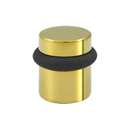 Universal Floor Bumper - Round - Polished Brass