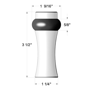 3.5" Round Universal Floor Bumper