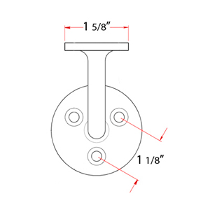 3 3/16" Hand Rail Bracket