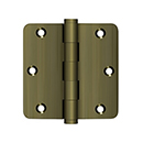 3.5" x 3.5" - 1/4" Radius Corner Door Hinges
