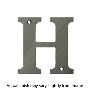 House Letter H - Solid Brass