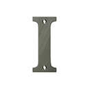 House Letter I - Solid Brass