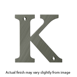 House Letter K - Solid Brass