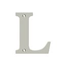 House Letter L - Solid Brass