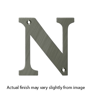 House Letter N - Solid Brass