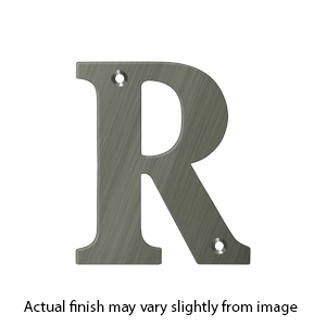 House Letter R - Solid Brass