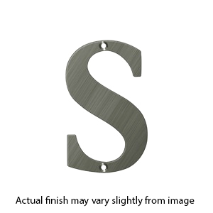 House Letter S - Solid Brass